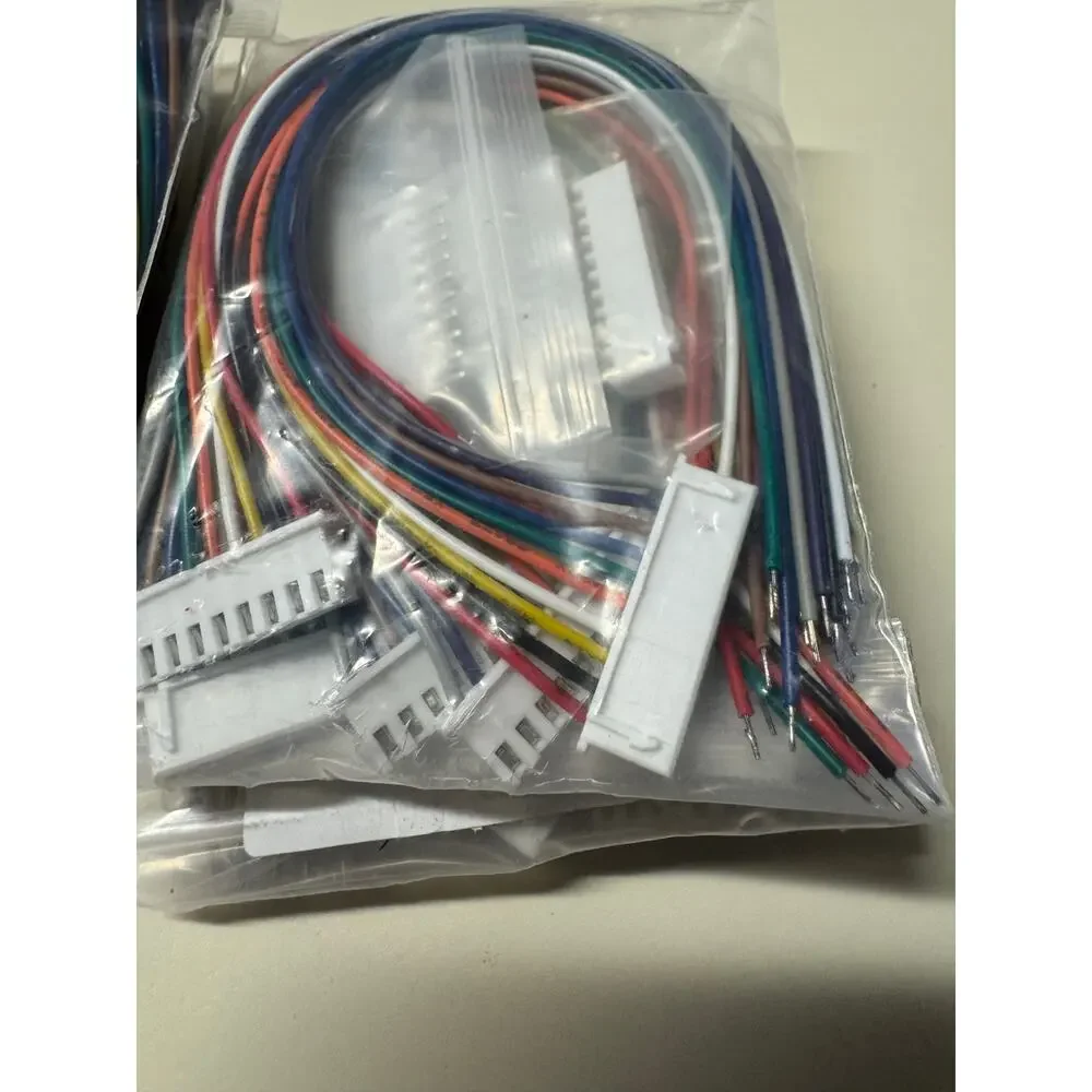 Lot of 4 Lattech 6 Sets Jst XH 10-Pin Connectors 200mm Length Wires 1007 26awg
